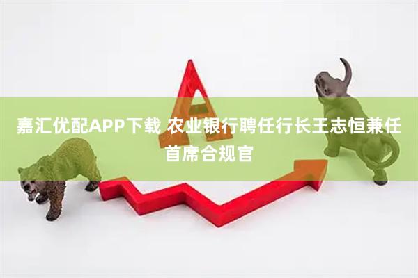 嘉汇优配APP下载 农业银行聘任行长王志恒兼任首席合规官